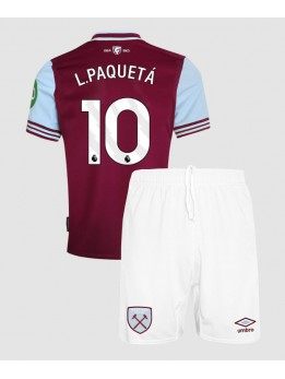 West Ham United Lucas Paqueta #10 Dječji Domaci Dres kompleti 2024-25 Kratak Rukavima (+ kratke hlače)